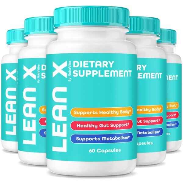 Paquete de 5 Leanx cápsulas para salud y fitness