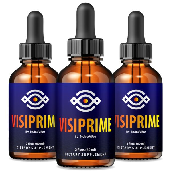 Gotas Visiprime para ojos botella frontal