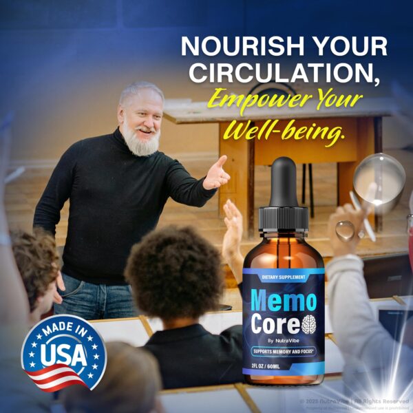 Frasco Memo Core para concentración y foco mental optimizado