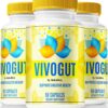 Paquete de 3 frascos VivoGut cápsulas salud digestiva