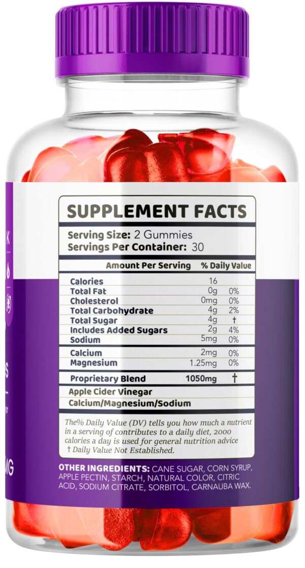 Frasco de gomitas para pérdida de peso Klean Keto ACV