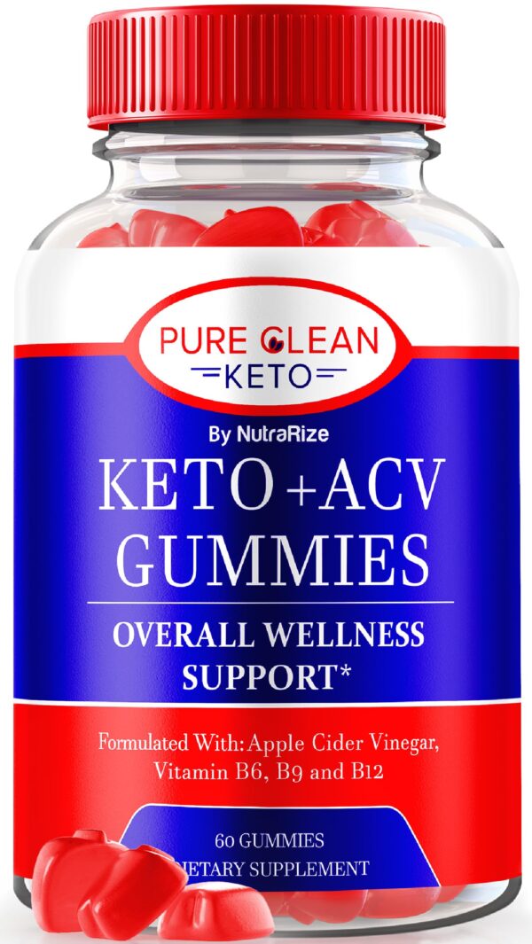 Gomitas Keto Pure Clean botella frontal apoyo pérdida peso