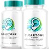 Paquete claro ClearTone NutraRize para salud auditiva y tinnitus