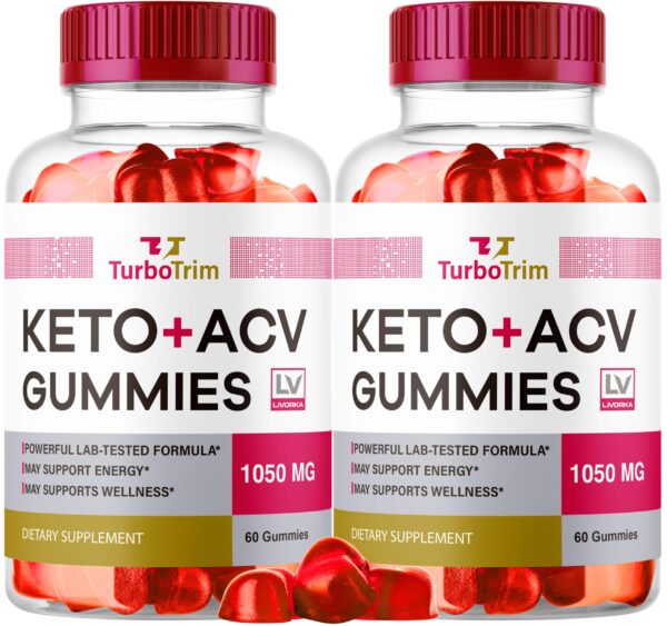 Turbo Trim Keto ACV Gummies paquete doble 120 unidades