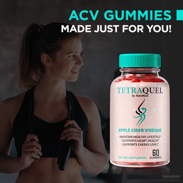 Detalle gomitas Tetraquel Keto ACV natural premium
