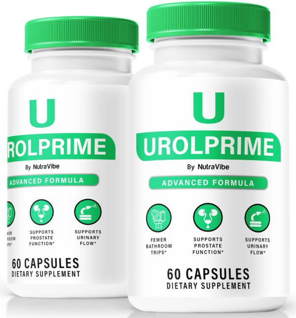 Paquete NutraVibe UrolPrime soporte próstata y energía