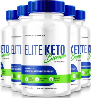 Cápsulas Elite Keto Burner para pérdida de peso paquete 5
