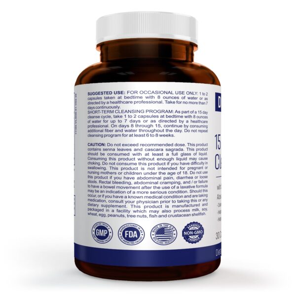 Etiqueta del producto Dr. Mosseri Colon Cleanse 15 días