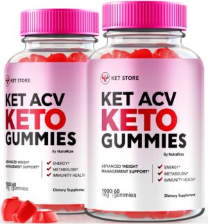 Ket ACV keto gomitas suplemento pérdida de peso pack 2