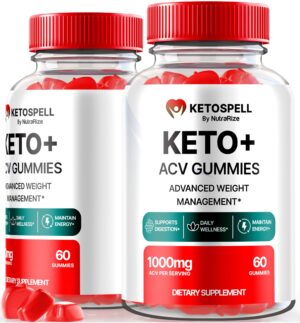 KetoSpell ACV gomitas 1000mg paquete doble para pérdida peso