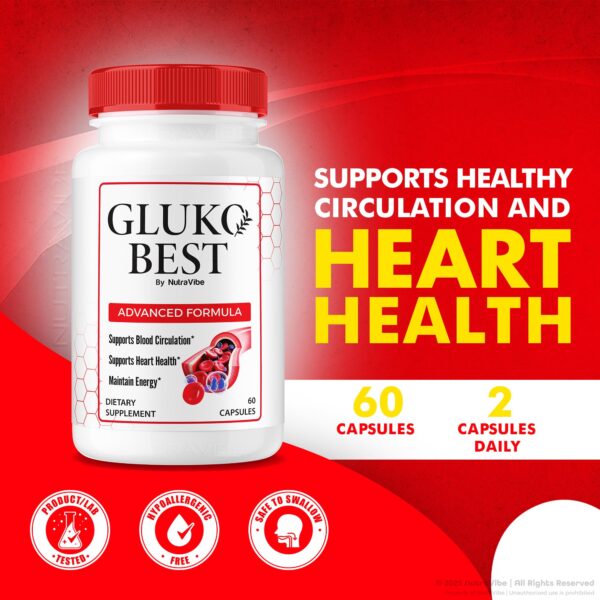 Version 1.0.0 Detalle de etiqueta con ingredientes de GlukoBest