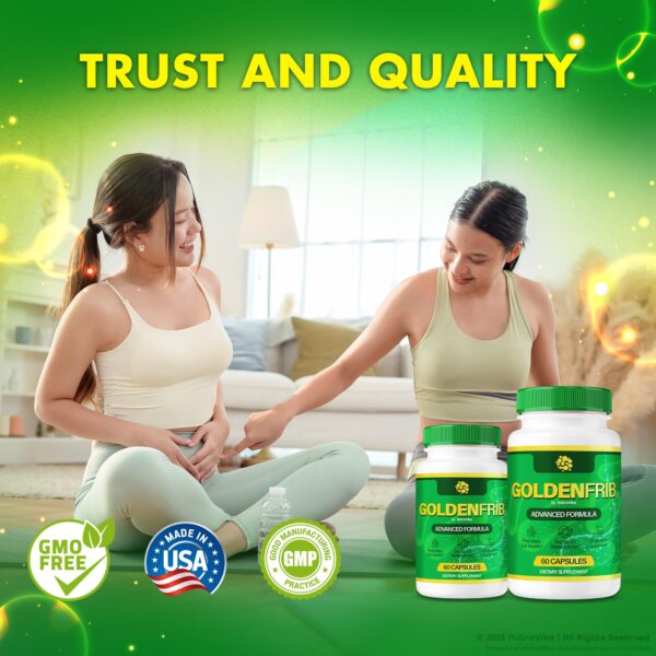 GoldenFrib cápsulas naturales para digestión saludable y balance