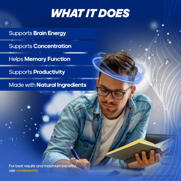 Etiqueta frontal de Mind Guard suplemento cognitivo