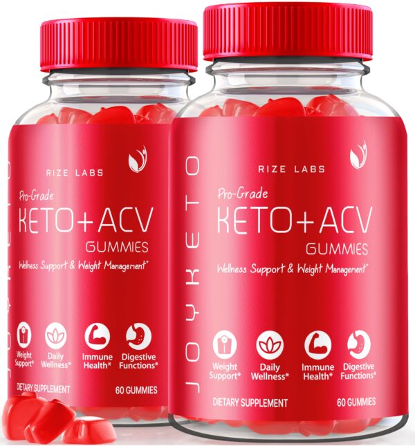Paquete de gomitas Joy Keto ACV 120 unidades rize labs