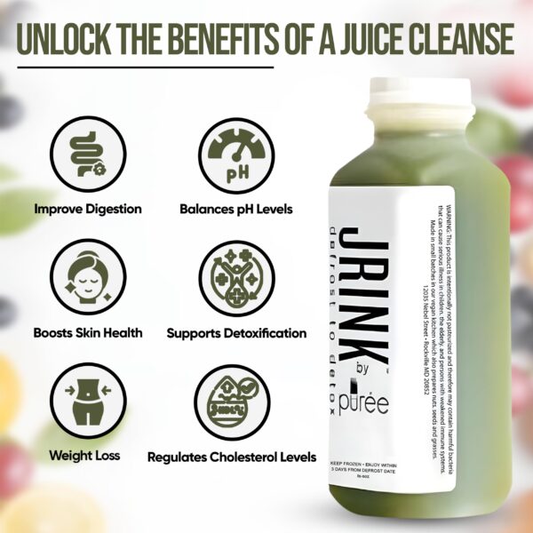 Botellas de jugo de apio orgánico JRINK by Purée