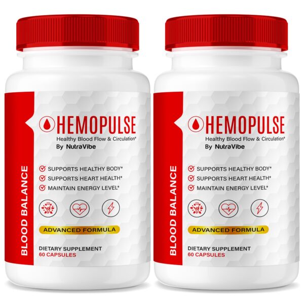 Paquete de cápsulas HemoPulse para energía y circulación diaria