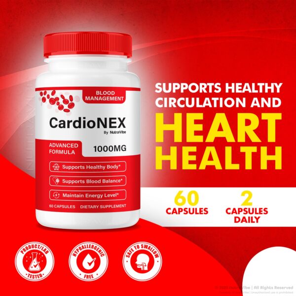 Cápsulas CardioNEX para energía y apoyo circulatorio diario