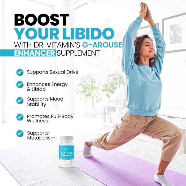 Etiqueta suplemento Dr Vitamin G-Arouse potencia femenina