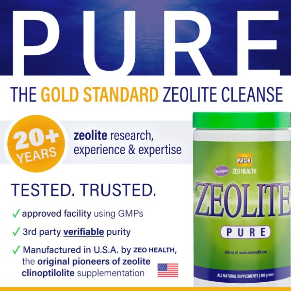 Embalaje de Zeolite Pure desintoxicante para cuerpo completo