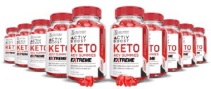 Activboost Keto ACV Gummies Extreme 2000mg paquete 10 gomitas veganas