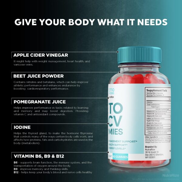 Suplemento gomitas Keto Genesis ACV para estilo vida keto cómodo