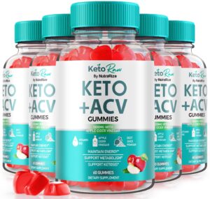 Paquete de gomitas Keto Raw ACV suplemento natural 60 unidades