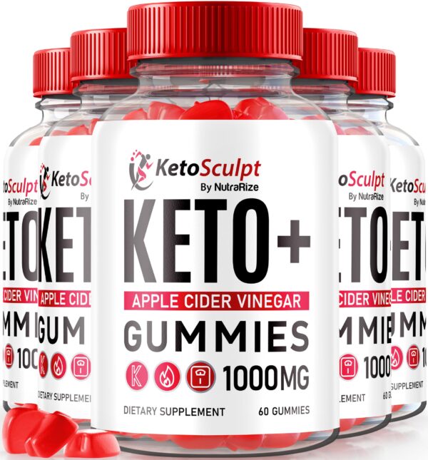 Paquete de gominolas Keto Sculpt ACV suplemento natural de vinagre de manzana