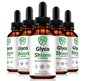 Paquete de 5 Glyco Shizen gotas líquidas para bienestar y energía