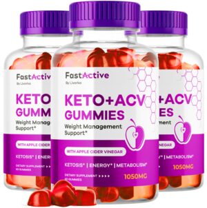 Frasco de gomitas Fast Active Keto ACV por LIVORKA