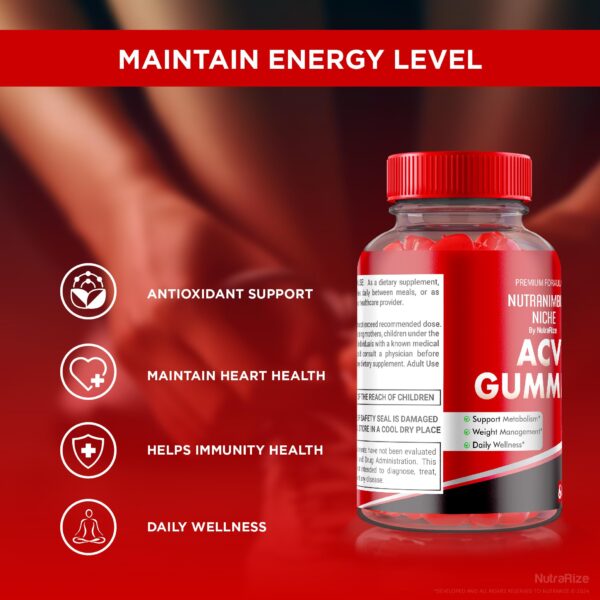 Vista trasera gominolas Nutranimbus Niche información nutricional