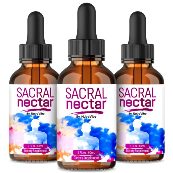 Sacral Nectar gotas equilibrantes fórmula original pack de 3