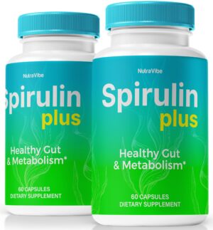 Frasco cápsulas Spirulin Plus pack de 2 NutraVibe