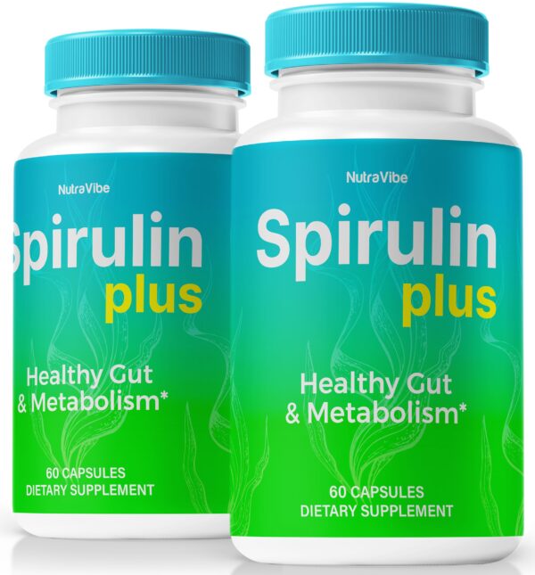 Frasco cápsulas Spirulin Plus pack de 2 NutraVibe