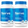 Version 1.0.0 Paquete de 2 frascos de cápsulas Nerve Q para salud nerviosa
