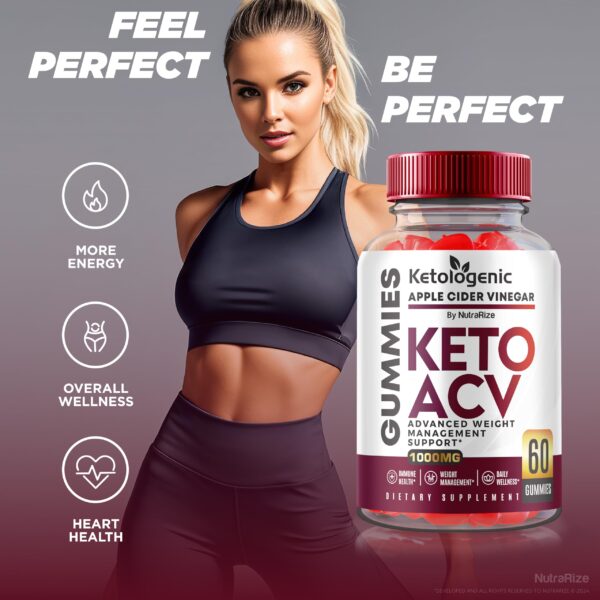NutraRize gomitas Keto ACV para apoyo en quema de grasa
