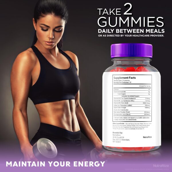 Etiqueta ingredientes gomitas EternalMe Keto ACV