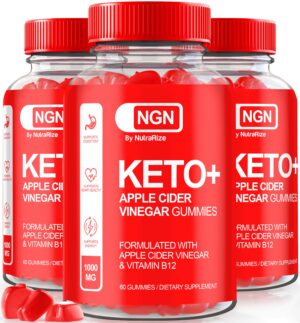 paquete de 3 gomitas ngn keto acv suplemento natural