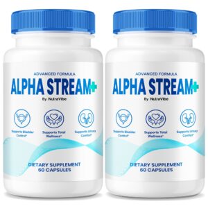 Alpha Stream+ suplemento natural soporte próstata 120 cápsulas