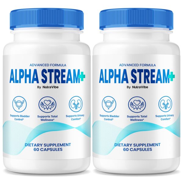 Alpha Stream+ suplemento natural soporte próstata 120 cápsulas