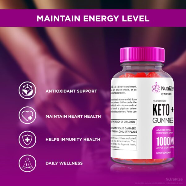 Nutrizen Gomitas Keto ACV para apoyo en pérdida de peso