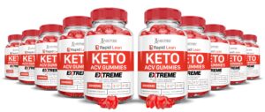 Paquete de gomitas Rapid Lean Keto ACV 2000mg sabor manzana