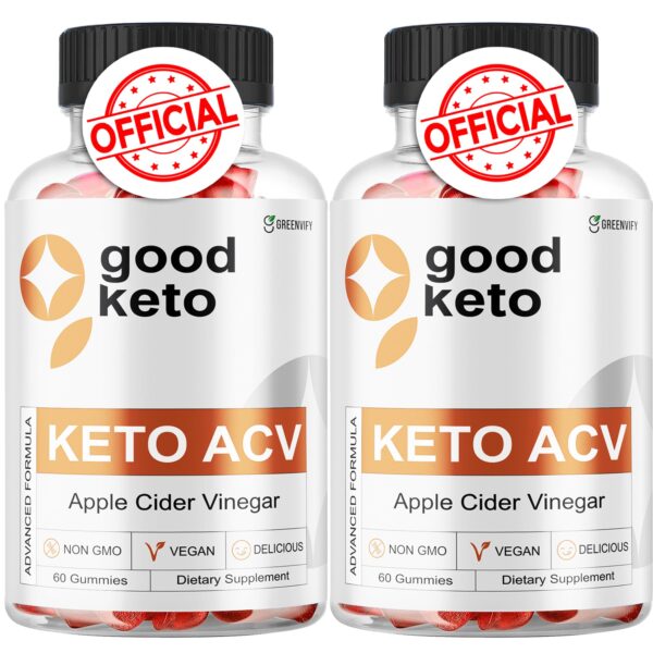 Gomitas Keto ACV GREENVIFY frasco y envoltura