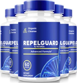 Cápsulas RepelGuard suplemento detox orgánico paquete 5