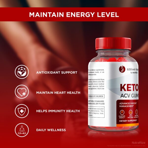 Gomitas USlim V con vinagre sidra manzana para energía y dieta