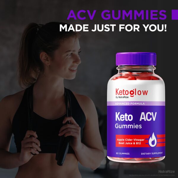 Envase de gomitas Keto+ACV