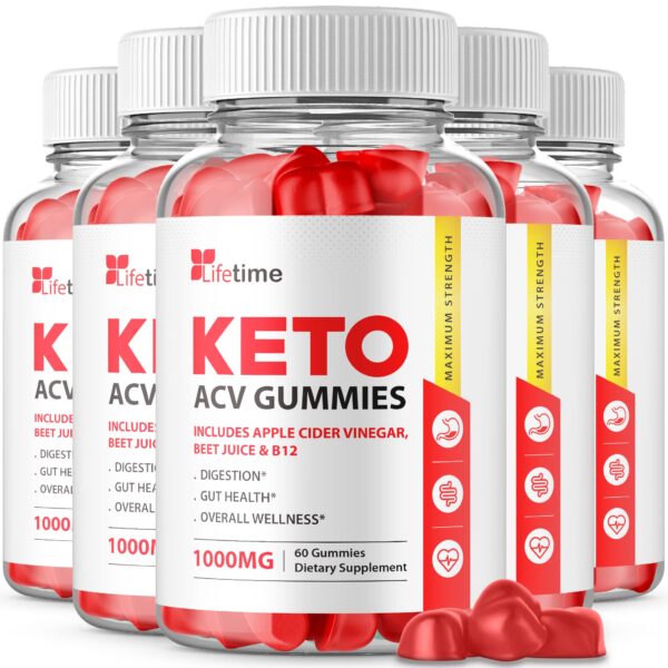 Lifetime Keto Plus gomas ACV paquete de 5 300 unidades veganas