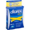 Frontal de paquete Diurex Max 24 pastillas para retención de líquidos