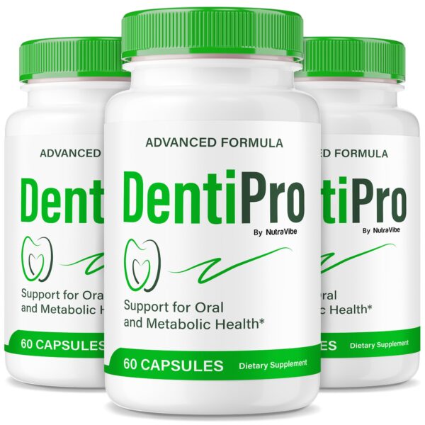 Paquete de 3 DentiPro cápsulas para salud dental