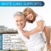 Cápsulas suplemento NutraPro White Lung para pulmones